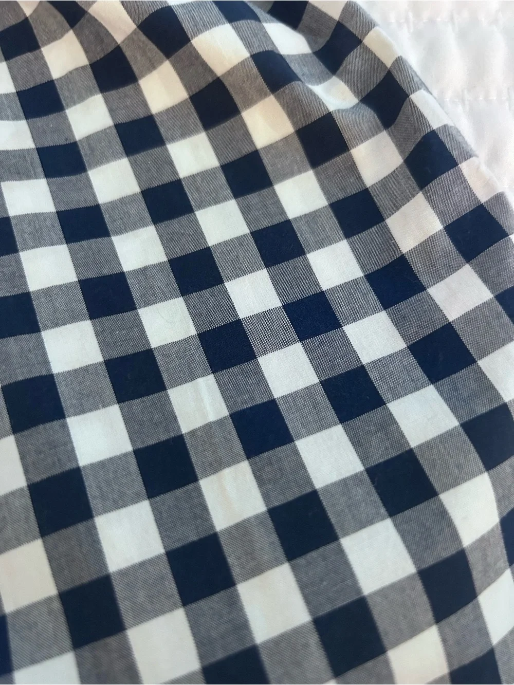 Carter's Navy and White Gingham Dress with Floral Embroidery. Size 4T